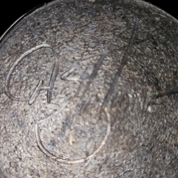 Vintage Studio Pottery Vase Signed Crackle Glaze 8.5" Tall Modernist White Gray - Picture 7 of 7